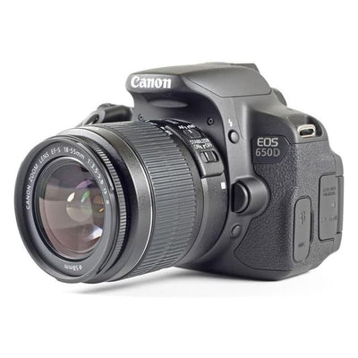 EOS 650D Spiegelreflexkamera – Schwarz + Canon Zoom-Objektiv EF-S 18-55 mm f/3.5-5.6 IS STM