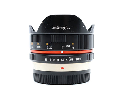 Walimex Pro 7,5 mm f/3,5 Fisheye - Compatibile con Micro Quattro Terzi