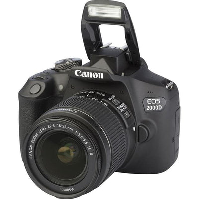 Canon EOS 2000D Spiegelreflexkamera - Schwarz + Canon Zoom-Objektiv EF-S 18-55mm f/3.5-5.6 IS II