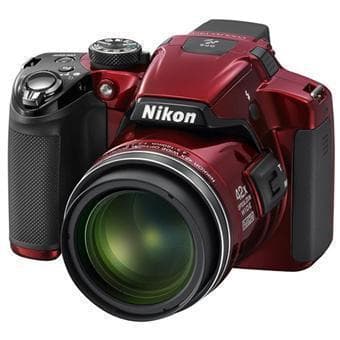 Coolpix P510 Appareil Photo Compact - Rouge/Noir + Nikon Nikkor Zoom Optique Grand Angle 24-1000mm f/3.0-5.9