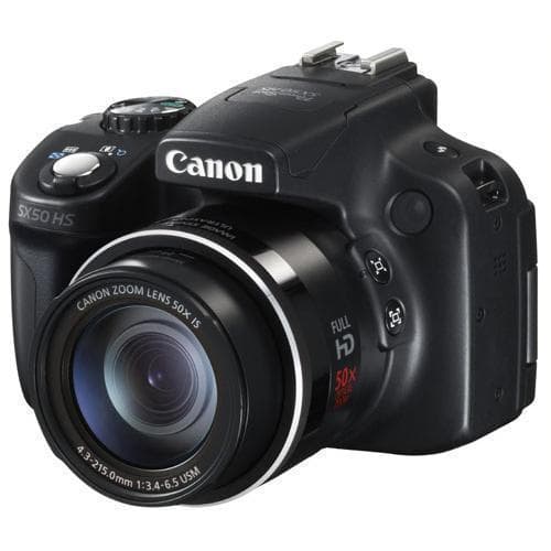 Fotocamera Bridge PowerShot SX50 HS - Nera + Obiettivo zoom Canon 50x IS 24-1200 mm f/3.4-6.5 f/3.4-6.5  · immagine principale