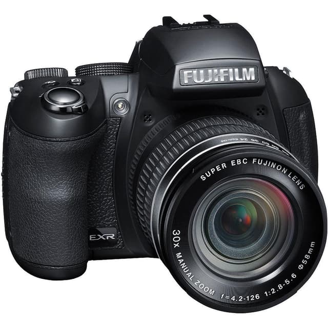FinePix HS30EXR Bridge-Kamera – Schwarz + Fujifilm Super EBC Fujinon Objektiv 30X Zoom 24–720mm f/2.8–5.6 · Hauptbild