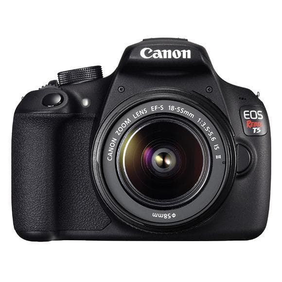 EOS Rebel T5 SLR - Black + Canon EF-S 18-55 mm f/3.5-5.6 IS STM f/3.5-5.6  · main image