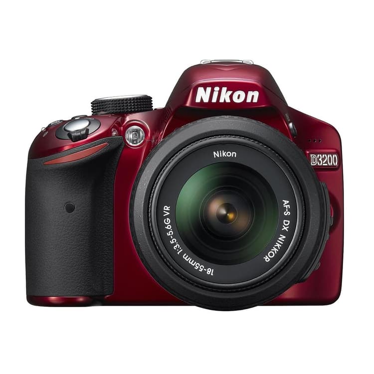 Nikon D3200 SLR mit AF-S DX 18-55mm f/3.5-5.6G VR II Objektiv · Hauptbild