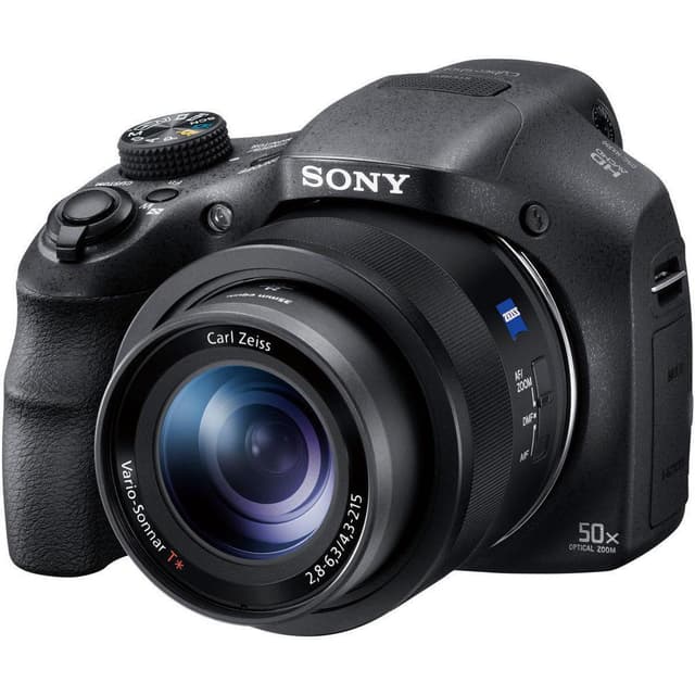 CyberShot DSC-HX350 Bridge-Kamera - Schwarz + Sony Carl Zeiss Vario-Sonnar T 4.3-215mm f/2.8-6.3 · Hauptbild