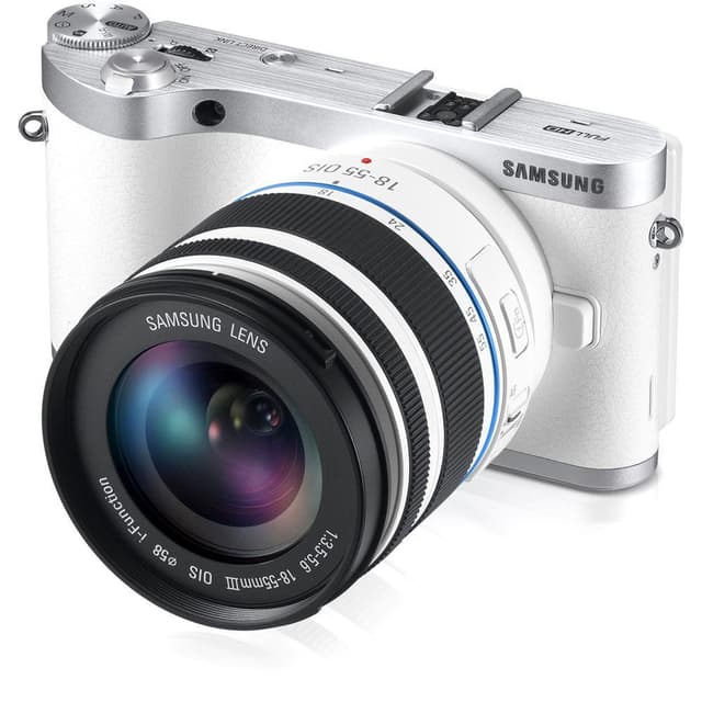 SLR NX1000 - White + Samsung Samsung Lens 18-55 mm f/3.5-5.6 OIS III + Samsung Lens 50-200 mm f/4-5.6 ED OIS II f/3.5-5.6 + f