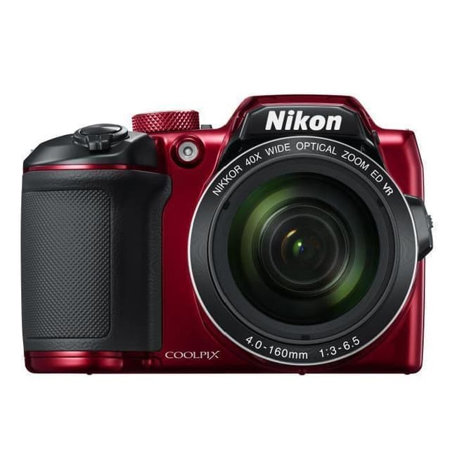 Appareil Photo Bridge Coolpix B500 - Rouge + Nikon Nikkor 40X Zoom Optique Grand Angle ED VR 22,5–900mm f/3–6,5 · image principale