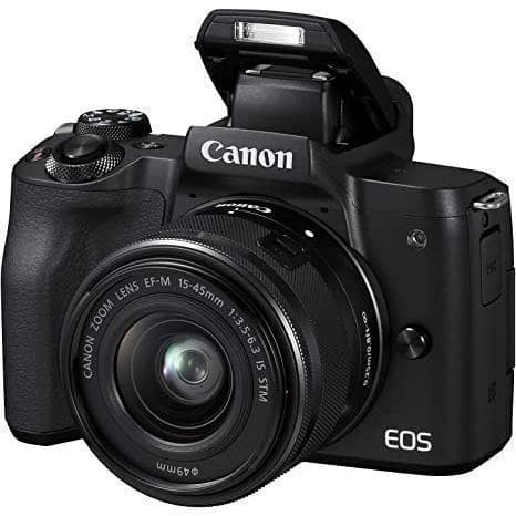 EOS M50 - Noir + Canon Canon EOS M50 + Objectif Zoom Canon EF-M 15-45mm f/3.5-6.3 IS STM f/3.5-6.3 · image principale