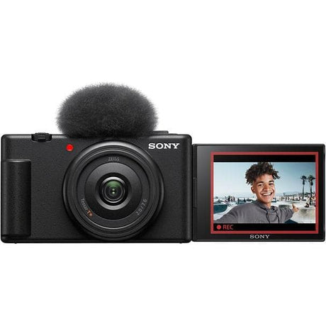 ZV-1F Compact Camera - Black + Sony Sony Tessar AF f/2-f/7.6mm f/2 