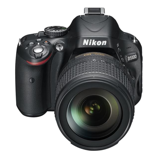 SLR D5100 - Schwarz + Nikon AF-S DX Nikkor 18-105 mm f/3.5-5.6 G ED VR Objektiv · Hauptbild