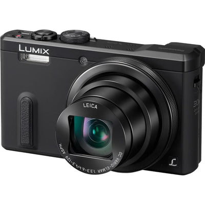 Lumix DMC-TZ61 Compact Camera - Black + Panasonic Leica DC Vario-Elmar 24-720mm f/3.3-6.4 ASPH f/3.3-6.4 