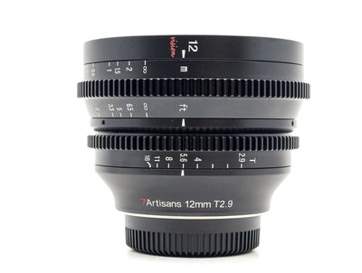 7Artisans 12mm T2.9 Vision - Adattamento Micro Quattro Terzi 
