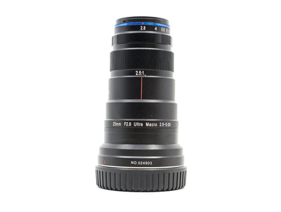 Venus Laowa 25mm f/2.8 2.5-5X Ultra Macro - Compatibile con Canon RF