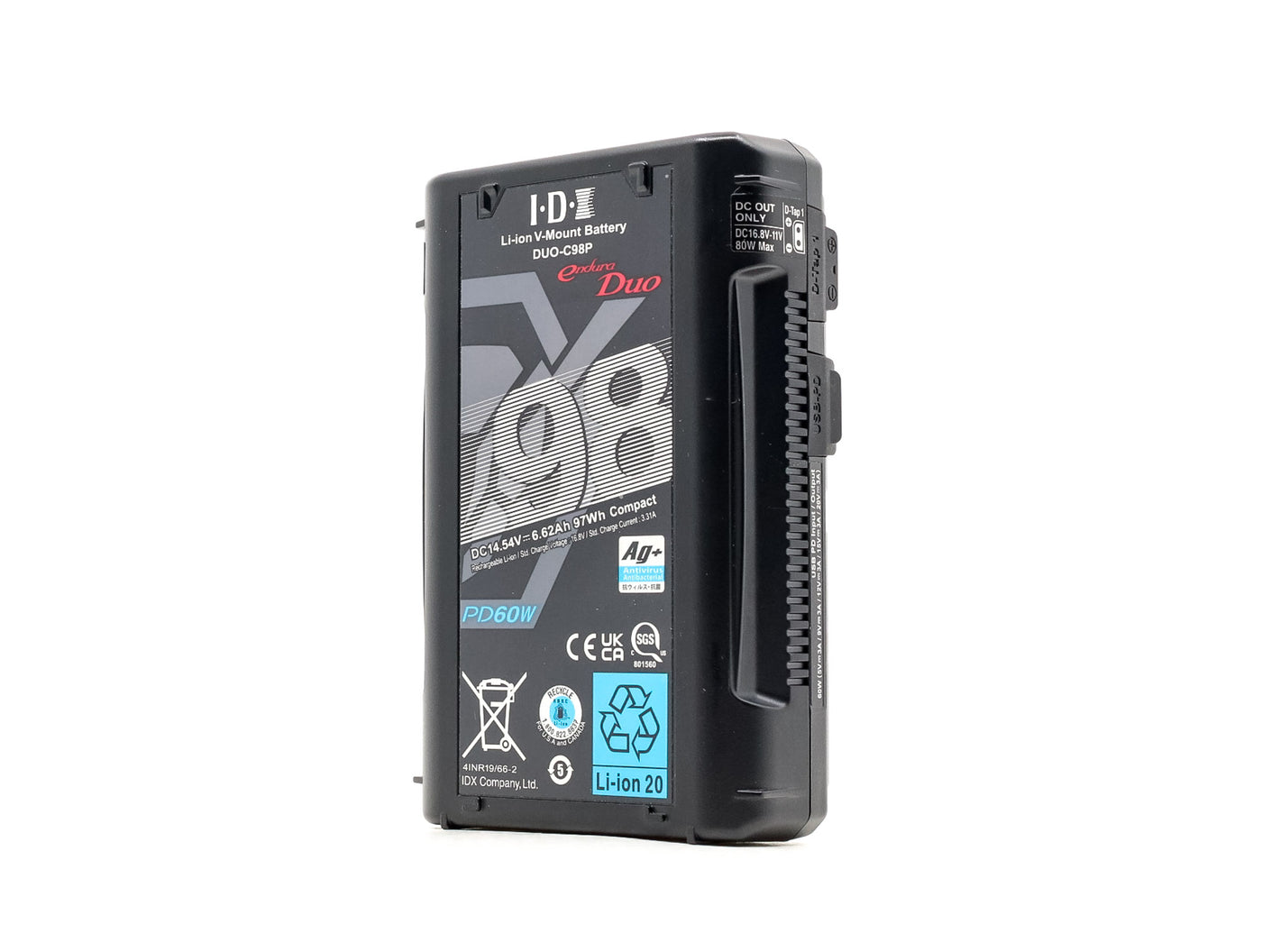 Batteria IDX DUO-C98P con attacco a V · immagine principale