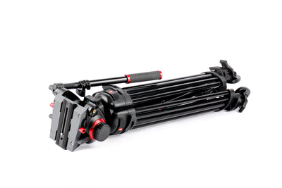 Manfrotto 504HD Kopf & 546GB 2-stufiges Aluminiumstativ