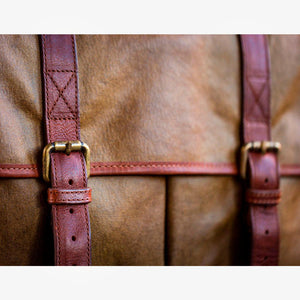 Roma Olive Green Waxed Canvas Camera Bag
