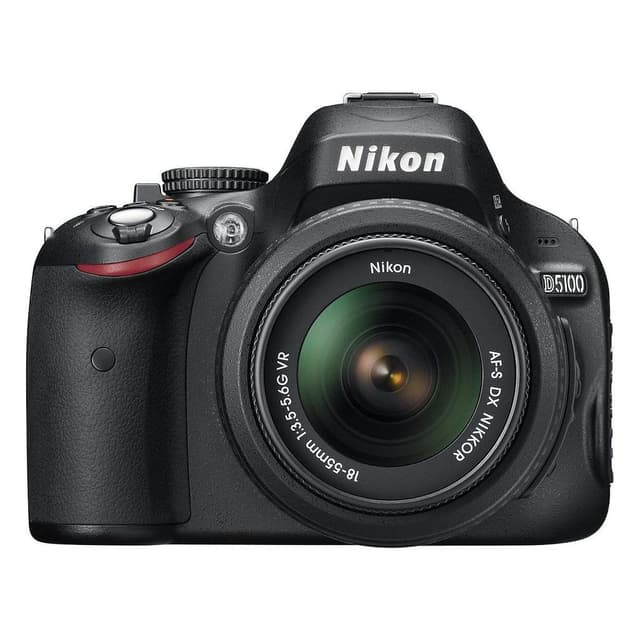 SLR D5100 - Noir + Nikon AF-S Nikkor 18-55mm f/3.5-5.6G VR f/3.5-5.6 · image principale