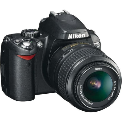 Nikon D60 SLR – Schwarz mit AF-S DX Nikkor 18-50mm f/3.5-5.6G Objektiv