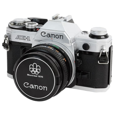 Canon AE-1 - Schwarz/Grau + Canon FD 50mm f/1.8
