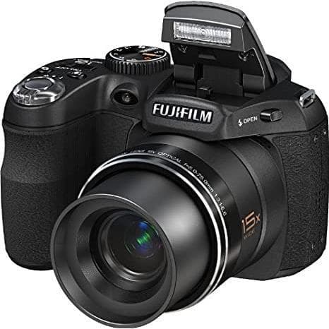 FinePix S1600 Bridge-Kamera – Schwarz + Fujifilm Fujinon Objektiv 15x optisch 28-420mm f/4-4.8 · Hauptbild