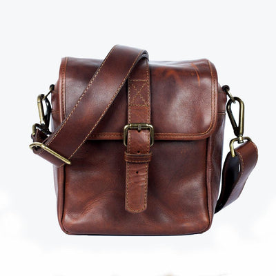 Berlin Cognac Leder Kameratasche