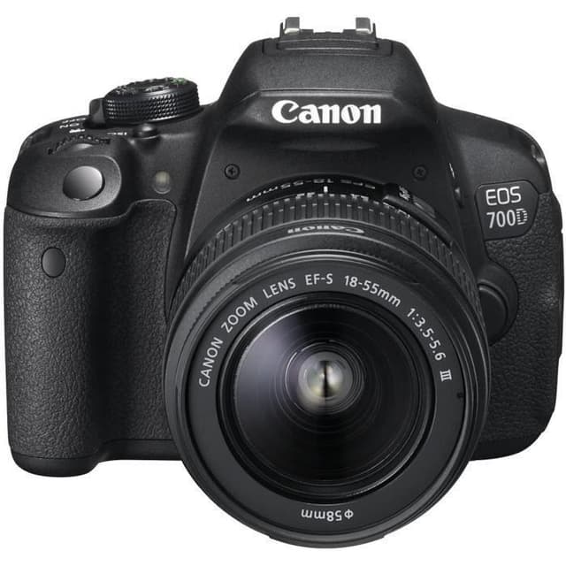 EOS 700D SLR - Black + Canon EF-S 18-55mm f/3.5-5.6 III f/3.5-5.6  · main image