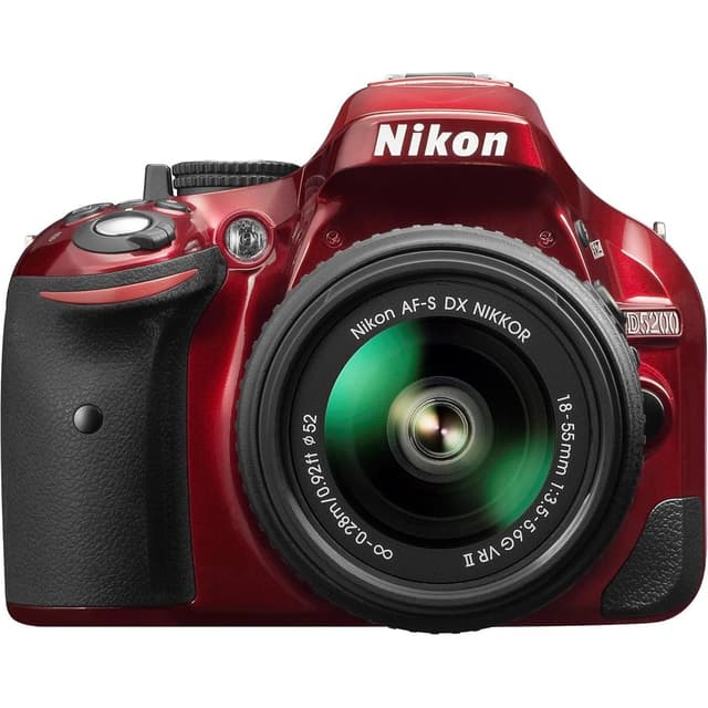 Réflex D5200 - Rouge + Nikon AF-S DX Nikkor 18-55 mm f/3.5-5.6G IF-ED VR f/3.5-5.6 · image principale
